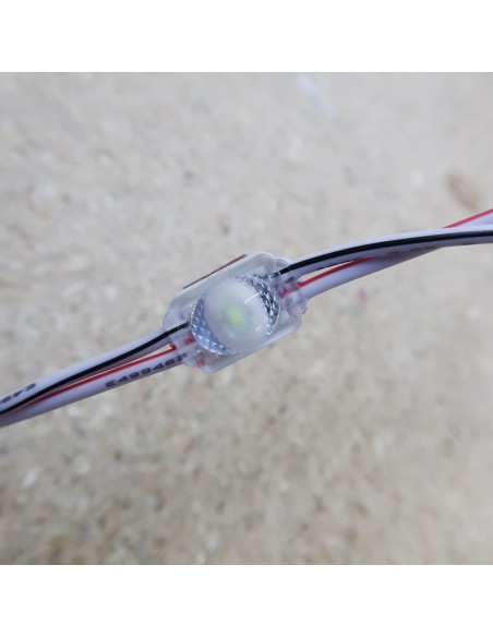 Green Micro Sign single LED module 24V 0.24W IP67 (string of 40)