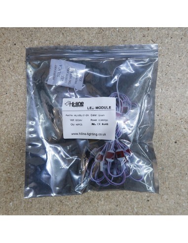 Green Micro Sign single LED module 24V 0.24W IP67 (string of 40)