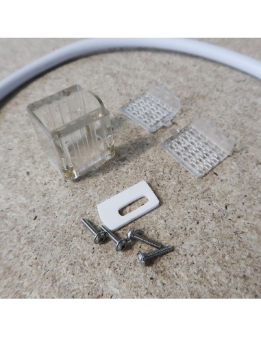 2 pin Reverse Side End-Exit power Cable for single colour flex