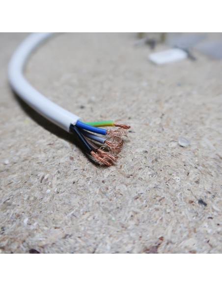 Reverse Side End-Exit power Cable for RGBW LED Neon Flex