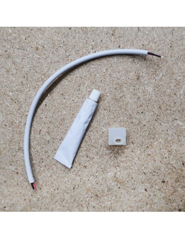 Side-Exit connection kit for Single colour 15x15mm Neon Flex