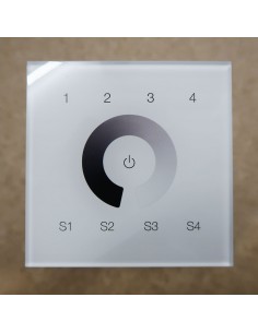 ZigBee 4-Zone single colour touch panel (wall mount)
