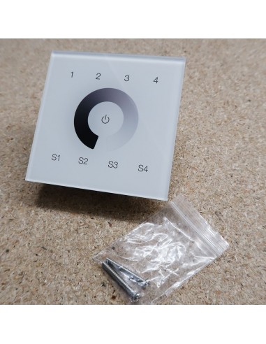 ZigBee 4-Zone single colour touch panel (wall mount)