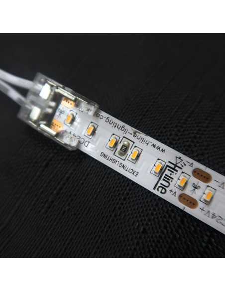 Strip-to-Strip-Verlängerungsstecker Kabel für hochdichte COB 10mm IP00 einfarbige LED-Streifen
