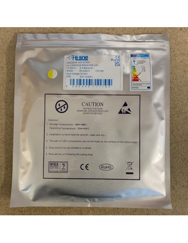 Natural White LED Strip 24V-14.4W/m- IP65-CRI80-SMD2835