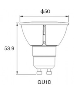 GU10 PAR16 Dimmable LED bulb 60° 6.5W white 4000K CRI90 2