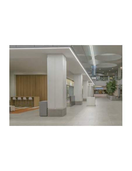 Trimless Plaster-in PMMA LED Aluminium Profile 2 meters