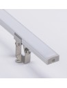 Slim wall LED profile extrusion L2000*W17*H8.5mm