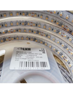 Kaltweißer LED-Streifen 24V | 9,6W/m | IP67 | CRI80 |... 2