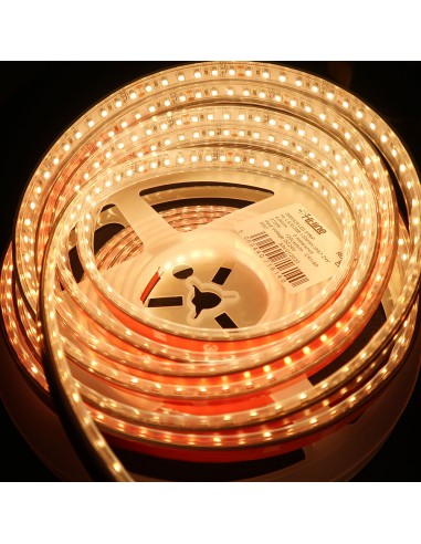 Kaltweißer LED-Streifen 24V | 9,6W/m | IP67 | CRI80 | SMD3528