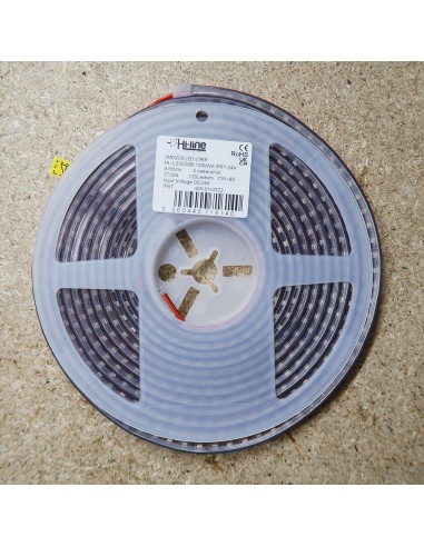 Kaltweißer LED-Streifen 24V | 9,6W/m | IP67 |...