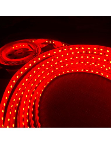 Rot LED-Streifen 24V | 9,6W/m | IP65 | CRI70 |...