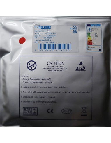 Rot LED-Streifen 24V | 9,6W/m | IP65 | CRI70 |...