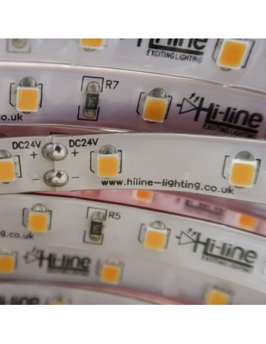 Warmweißer LED-Streifen 24V | 14,4W/m | IP65 |...