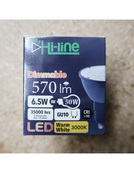 copy of GU10 PAR16 Dimmable LED bulb 24° 6.5W warm white 3000K CRI90
