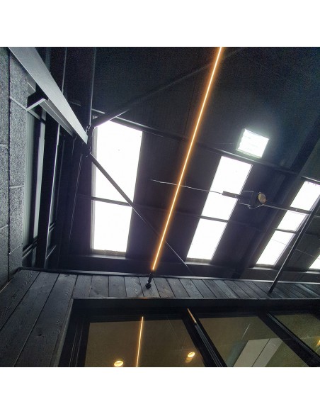 cob led strip installed with skyline profile