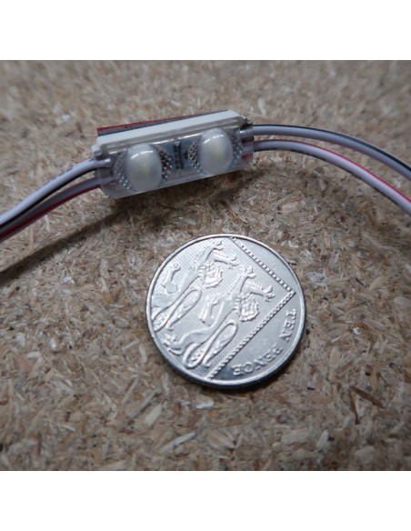 Red Micro Sign twin LED module | 24V | 0.48W | IP67 | String of 40