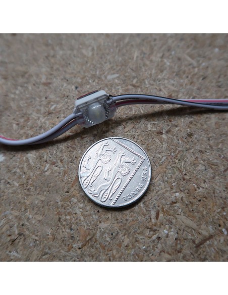 Red Micro Sign single LED module 24V 0.24W IP67 (string of 40)