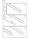Floor recessed LED profile extrusion | L2000mm | W21.3mm | H25.9mm