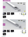 Slim wall LED profile extrusion L2000*W17*H8.5mm