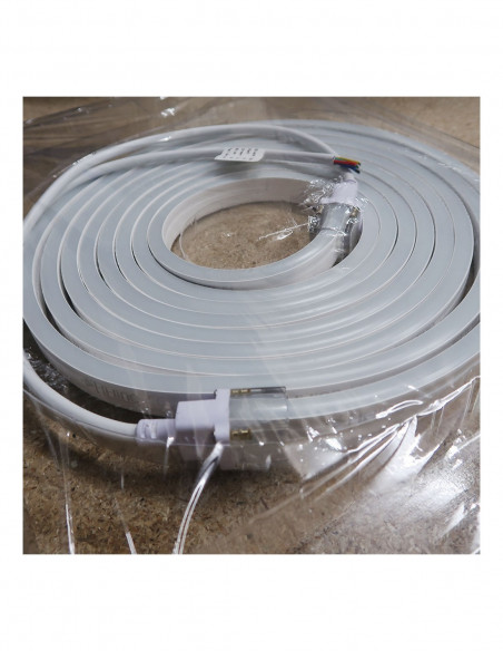 5 meters Kit Warm White LED Neon Flex | 2800K | 24V | IP65/IP67 | 10x20mm