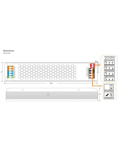 LED strip light driver 24V 400W