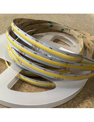 24V COB tunable white LED strip featuring 640 LEDs per meter. It