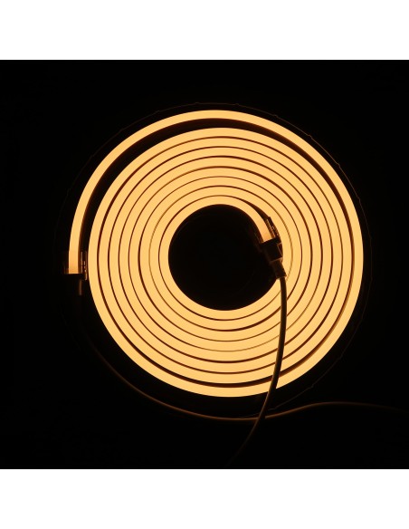 5 meters Kit Warm White LED Neon Flex | 2800K | 24V | IP65/IP67 | 10x20mm