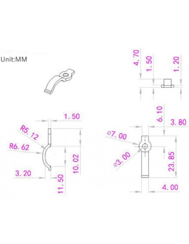 LED-Streifen 10 mm Befestigungsclip...