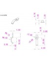LED-Streifen 10 mm Befestigungsclip Einzelschraube für IP54 / 65 LED-Streifen (Los mit 10 Clips)