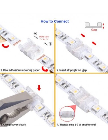 How to install the 5-Pin Joint Connector for 10mm RGBW Strips