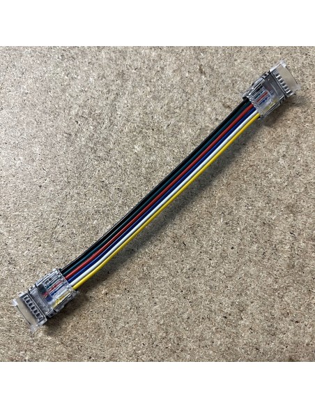 RGBW + TW Streifen-zu-Streifen Drahtbrücke 15cm für 12mm | IP00 | 6-Pin