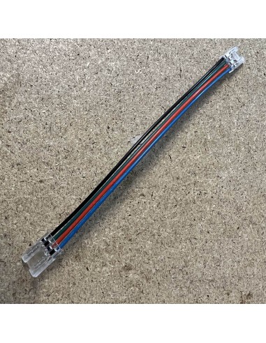10mm RGB COB LED-Streifen 15cm Anschlusskit - 4-Pin Streifen-zu-Streifen Verlängerungslösung