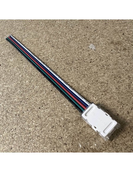 Hippo-M 10mm IP20 RGBW Solderless Power Connector with 15cm Cable