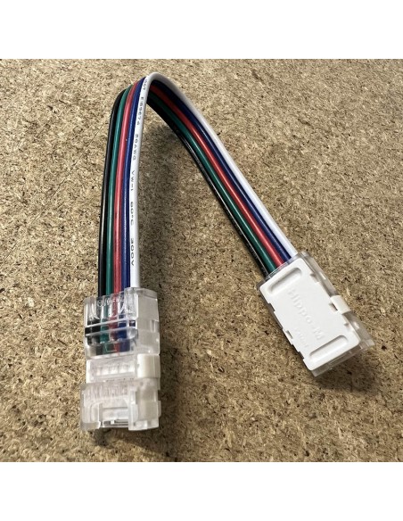 10mm-RGBW-LED-Streifen-Verbinder-Verlängerung-15cm-Kabel