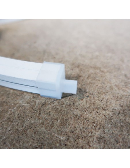 End Cap for 15x15mm with Wire Opening