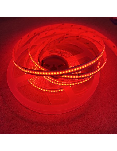 cob rgbw strip in red ip67