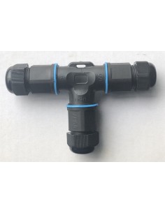 IP68 Rated 3-Way RJ45 T Connector for RGBW LED Spotlight...