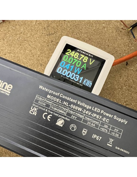500 Watt Hi-Line Lighting Power supply idle power consumption