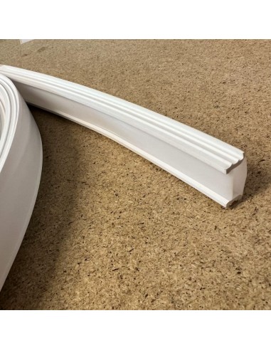 Snap on flexible silicon profile