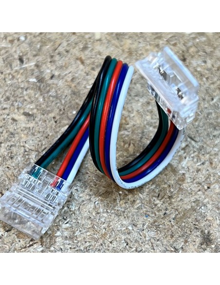 RGBW_COB_LED_Connector_With_Wire_Front