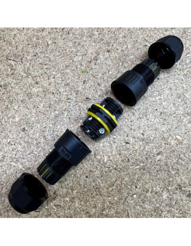 3 pin mains connector for ip67 power supplies