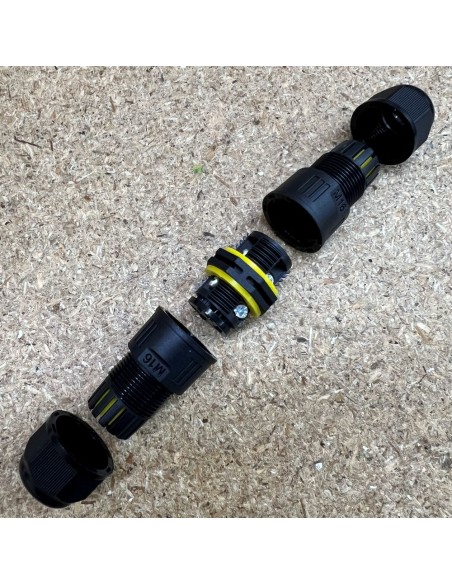 3 pin mains connector for ip67 power supplies