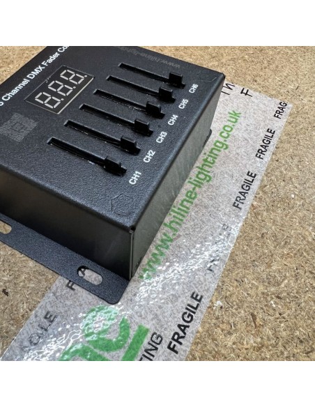 6 Channel DMX Sliding Fader Console AJ6 compact DMX Controller