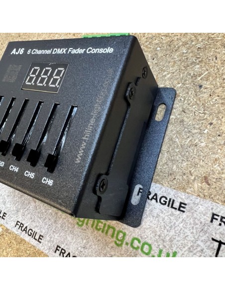 6 Channel DMX Sliding Fader Console AJ6 compact DMX Controller