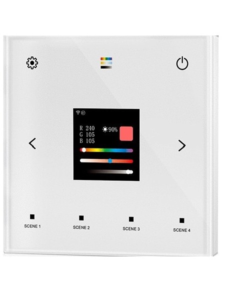 DALI 5-in-1 WiFi, RF & Wired Wall-Mounted Touch Panel TPS-D-WT