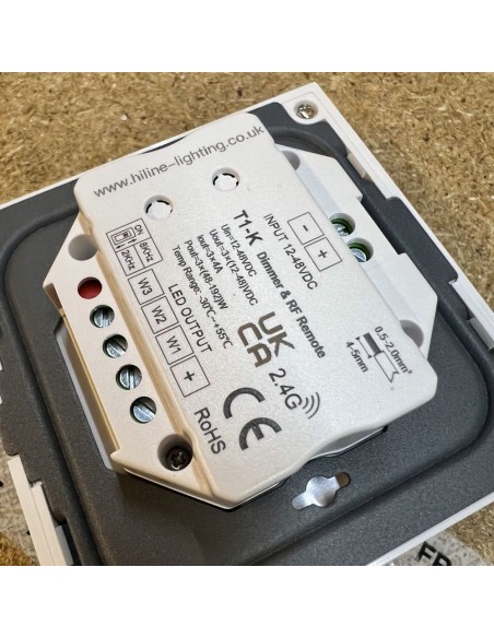 T1-K white Hi-Line Lighting dimmer