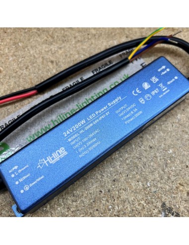 Top-Grade 200W 24V LED Driver – IP67 Waterproof, Premium Series for Optimum Performance