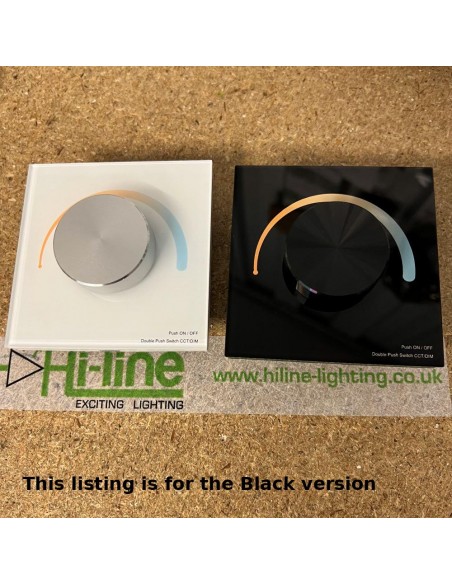 black and white T2-K led-strip-dimmer-wall-switch-cct-control-Hi-Line-Lighting