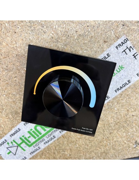 T2-K Wandschalter-Dimmer-tunable-white-led-streifen-schwarze-version